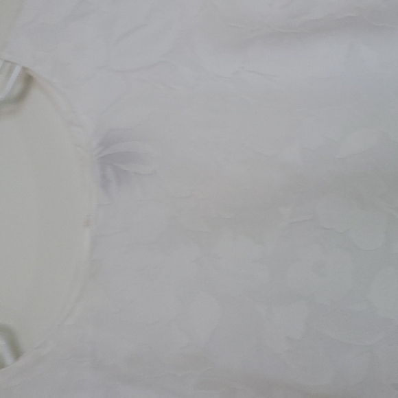 Worthington Lace Lined Top Floral White  Size Large - Picture 5 of 8
